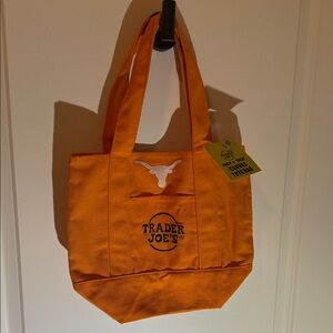 Trader Joe's & Longhorns Orange Mini Tote Bag
